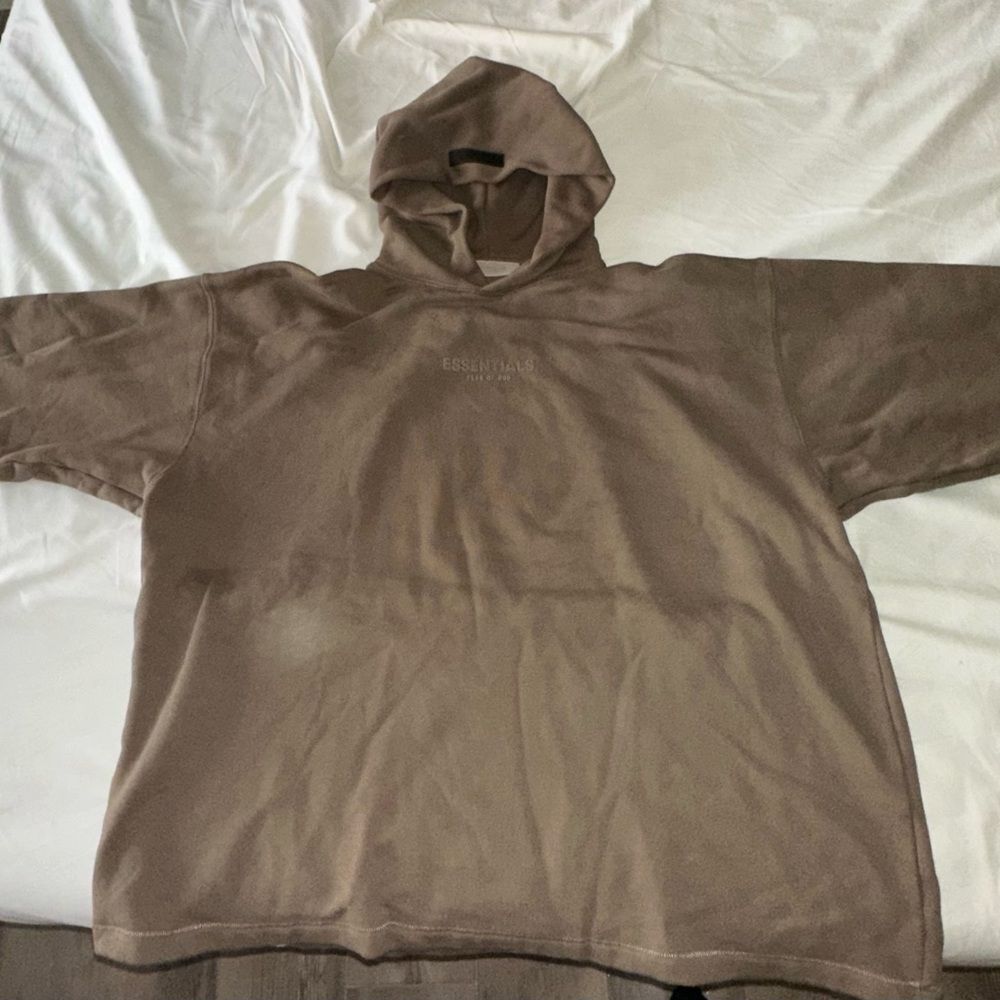 Essentials Oversized Brown Hoodie